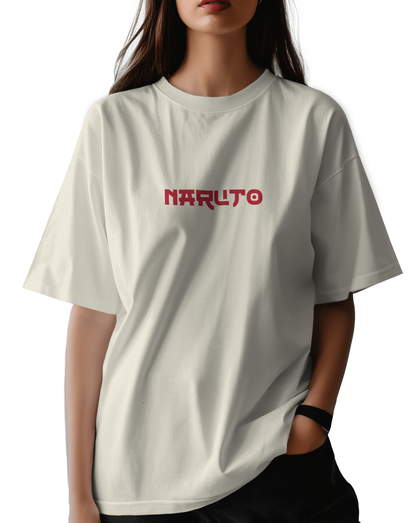Naruto Akatsuki Red Moon Unisex Oversized Classic T-Shirt