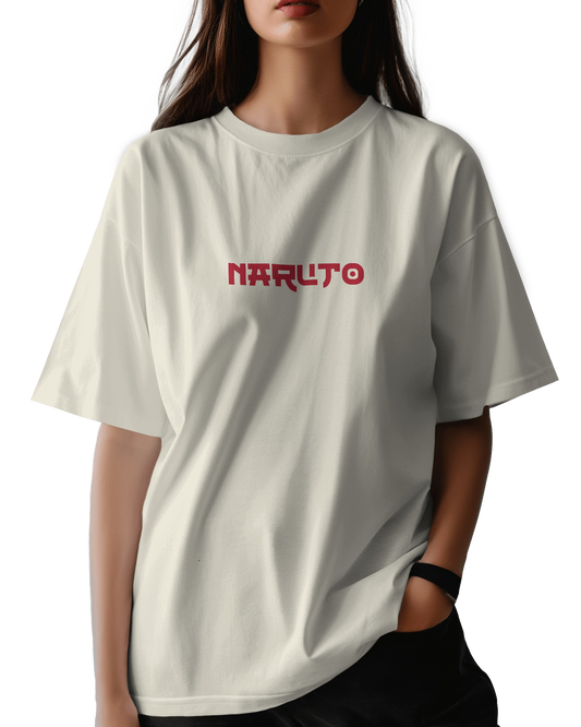 Naruto Akatsuki Red Moon Unisex Oversized Classic T-Shirt