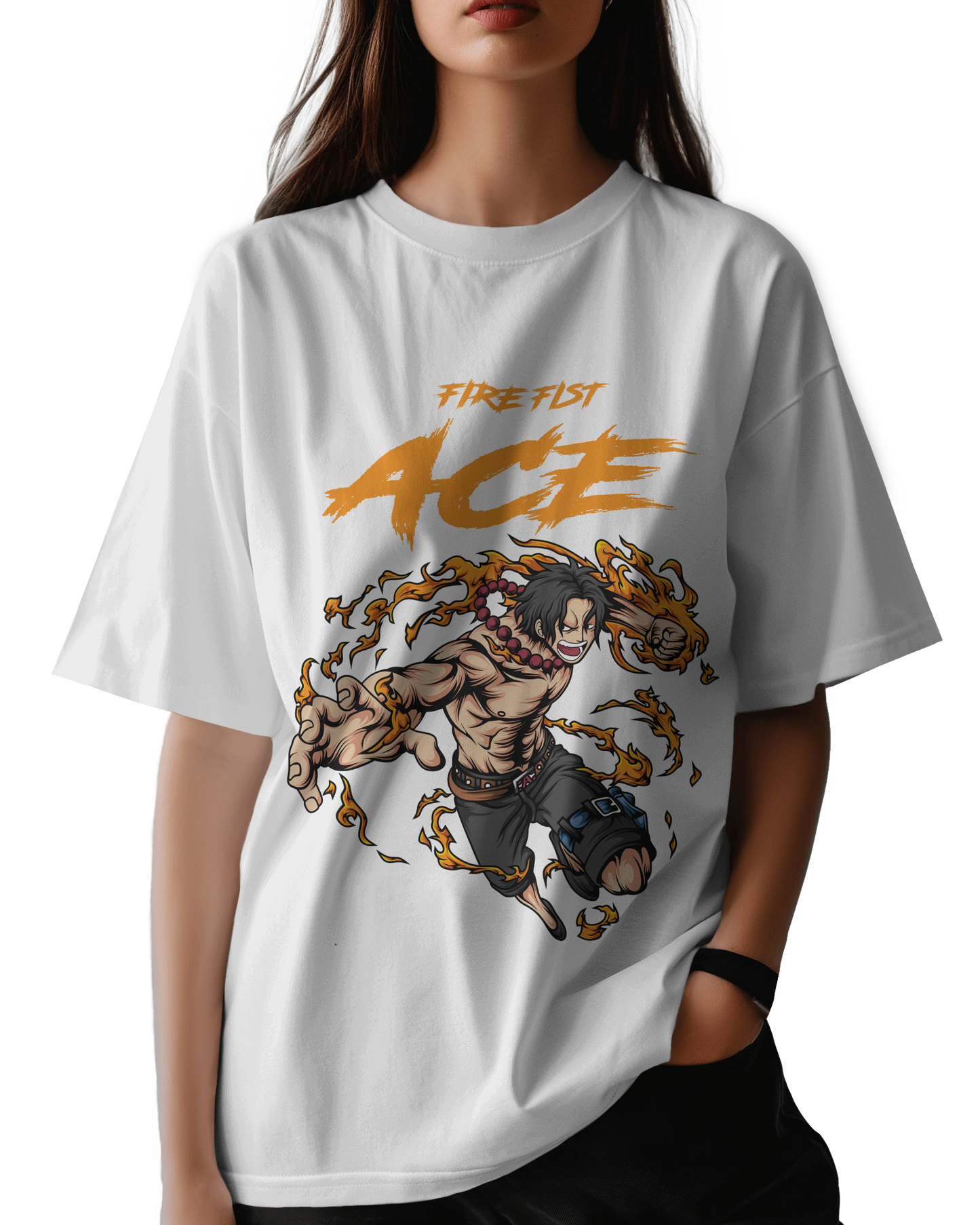 Fire Fist Ace Portgas D.  – Unisex Oversize Tee