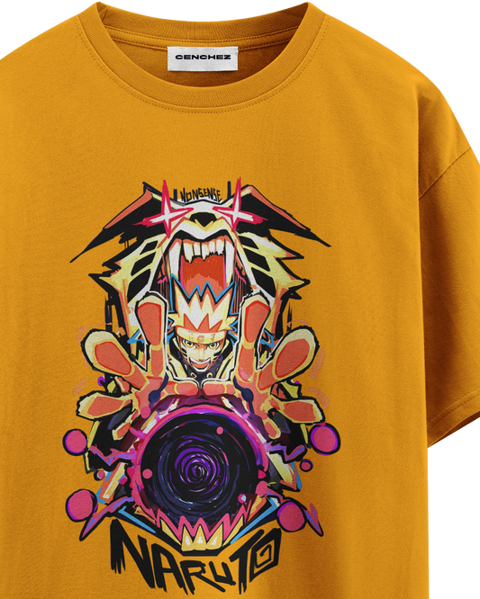 Naruto Kurama Mode Unisex Oversized Classic T-Shirt