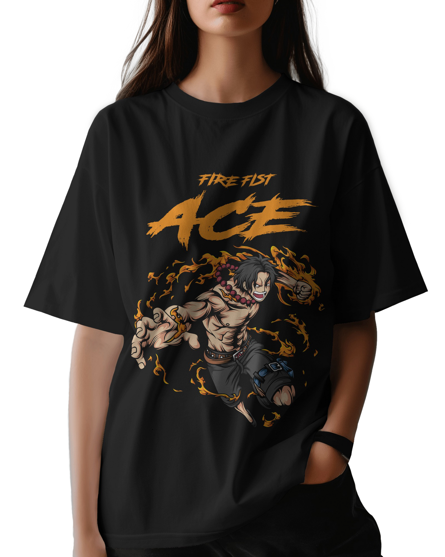 Fire Fist Ace Portgas D.  – Unisex Oversize Tee