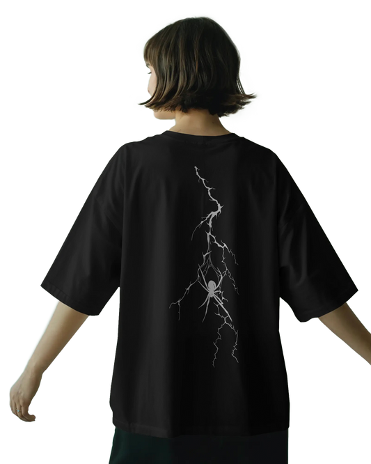 Lightning Spider Web Unisex Oversized Classic T-Shirt