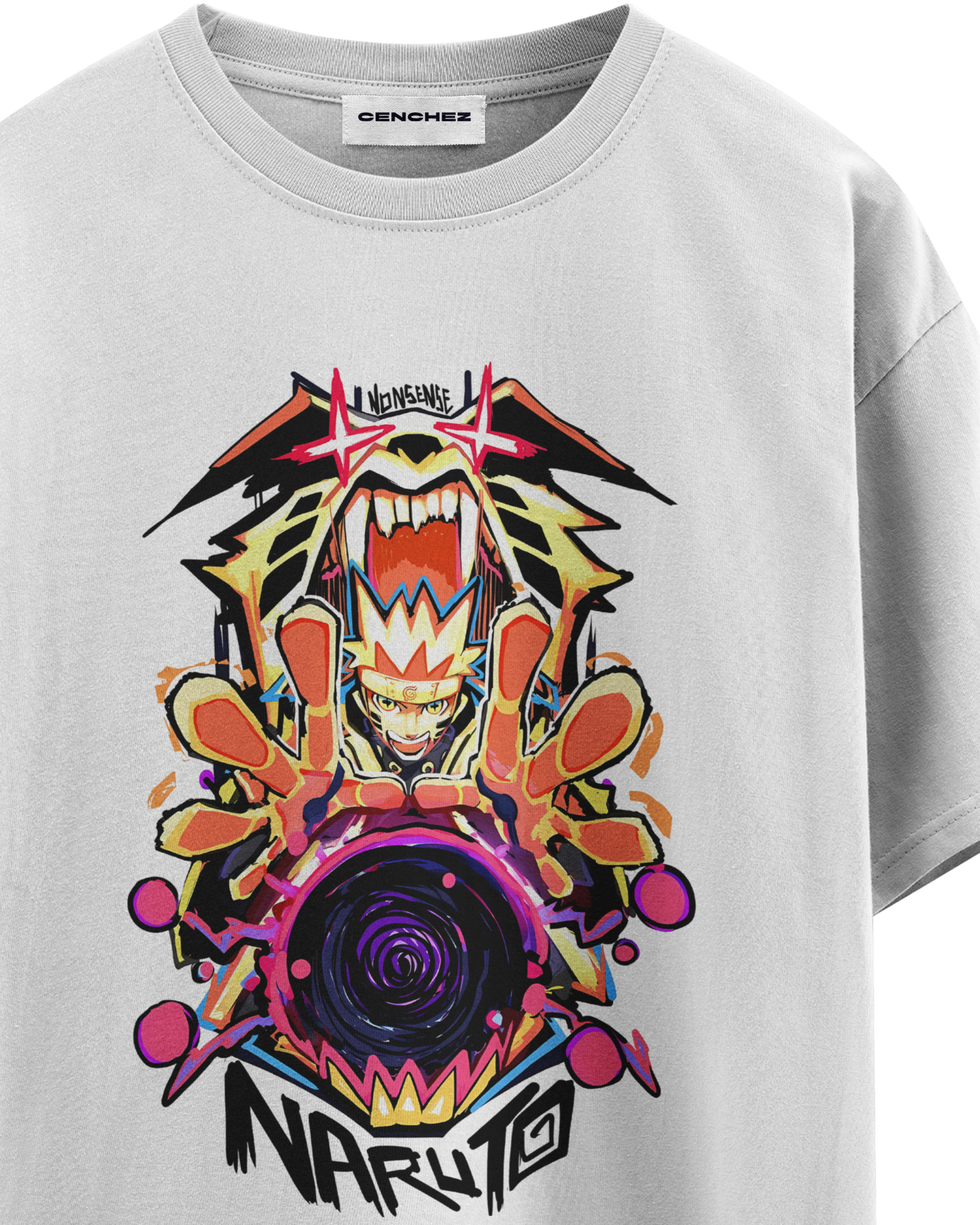 Naruto Kurama Mode Unisex Oversized Classic T-Shirt