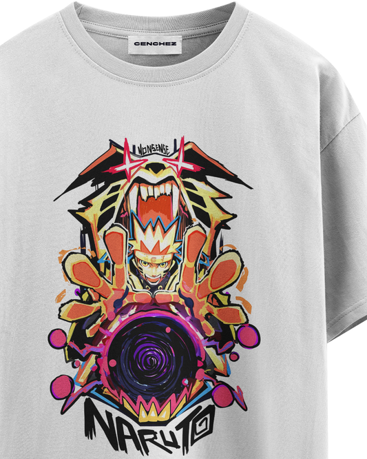 Naruto Kurama Mode Unisex Oversized Classic T-Shirt