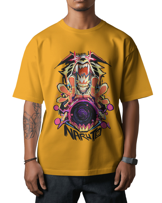 Naruto Kurama Mode Unisex Oversized Classic T-Shirt