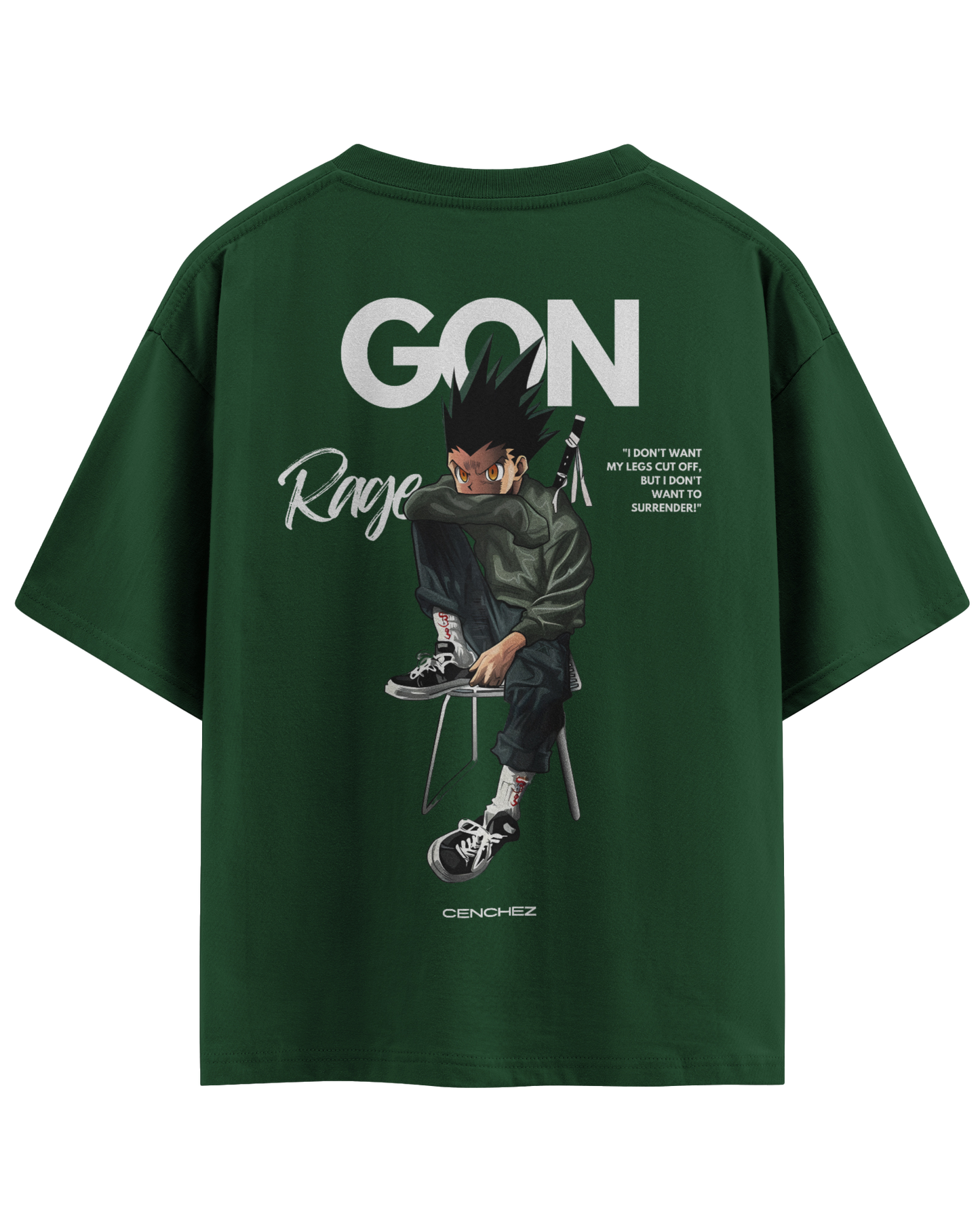 Unisex Oversized Classic T-Shirt – Gon Rage Anime Graphic Tee