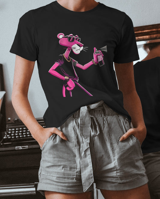 Spray & Slay Gangsta Pink Panther – Classic Unisex T-Shirt