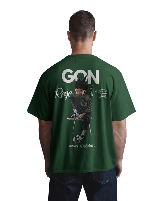 Unisex Oversized Classic T-Shirt – Gon Rage Anime Graphic Tee