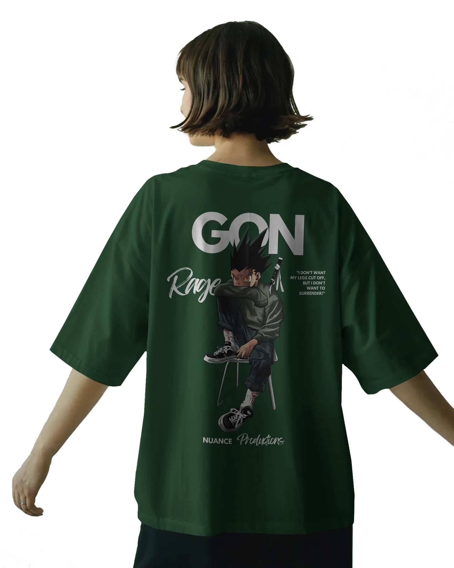 Unisex Oversized Classic T-Shirt – Gon Rage Anime Graphic Tee