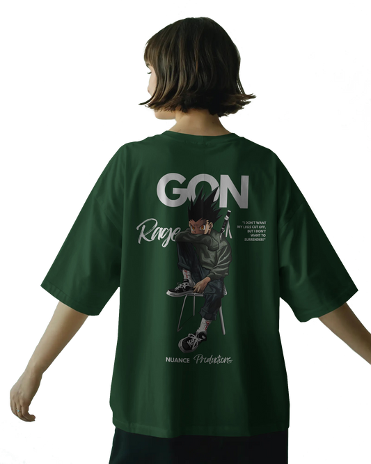 Unisex Oversized Classic T-Shirt – Gon Rage Anime Graphic Tee
