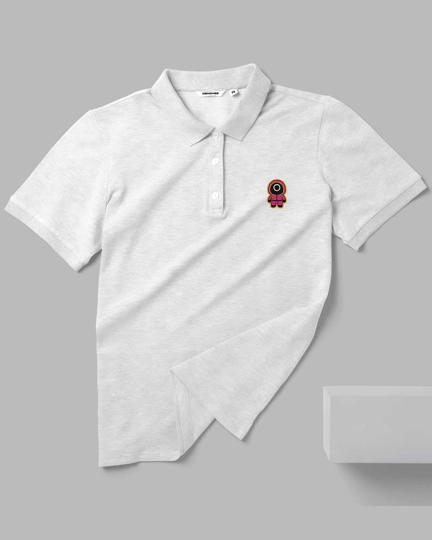 Squid Game Cute Gaurd - Polo Embroidered Unisex T-shirt (Circle)