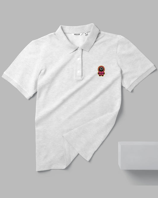 Squid Game Cute Gaurd - Polo Embroidered Unisex T-shirt (Circle)