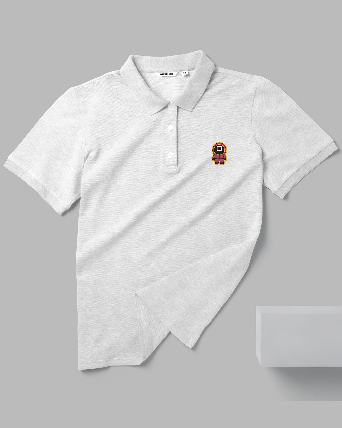 Squid Game Cute Gaurds - Polo Embroidered Unisex T-shirt  (square)