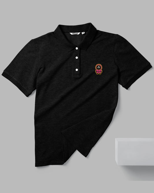Squid Game Cute Gaurds - Polo Embroidered Unisex T-shirt (Triangle)