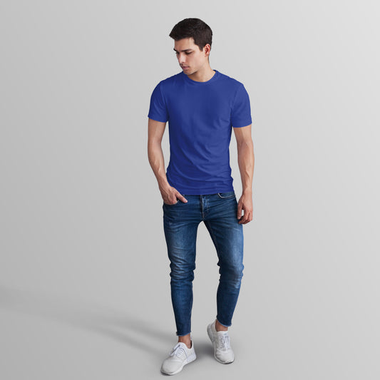 Unisex 100% Cotton Basic T-Shirt –Royal Blue
