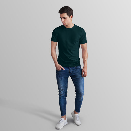Unisex 100% Cotton Basic T-Shirt –Petrol Blue