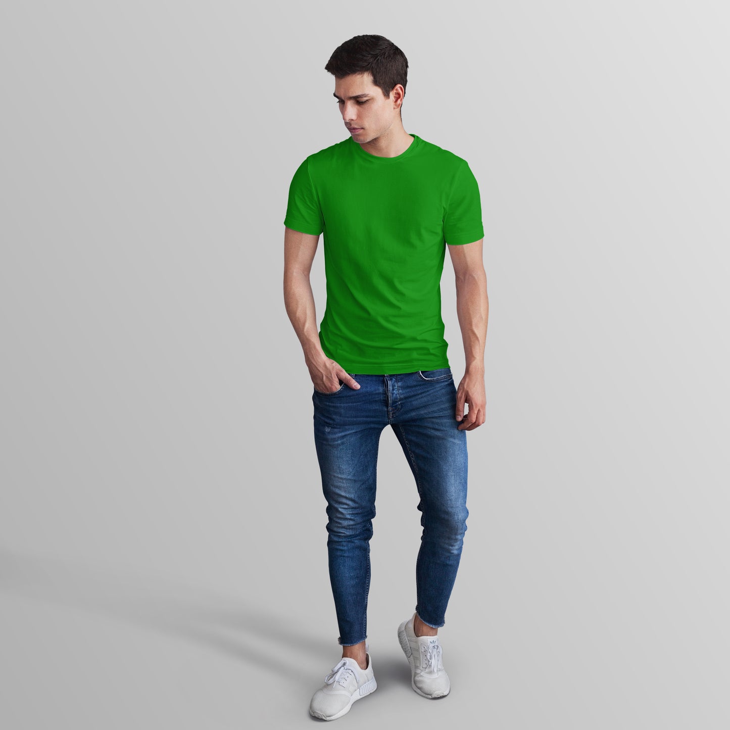 Unisex 100% Cotton Basic T-Shirt –Flag Green