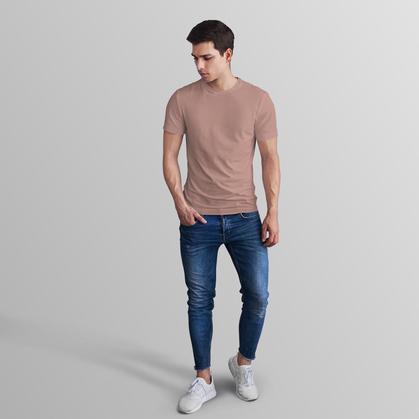 Unisex 100% Cotton Basic T-Shirt –Mushroom