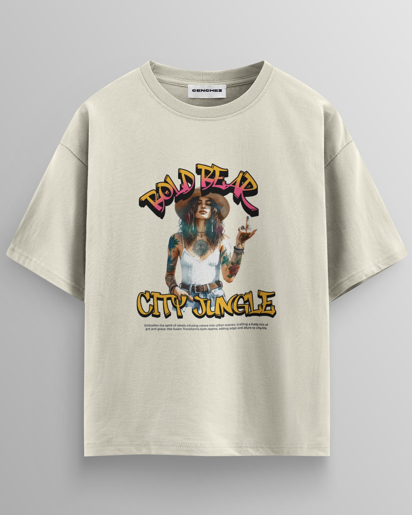 Bold Bear City Jungle – Unisex Oversize Tee