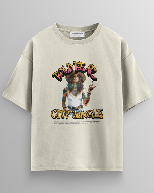 Bold Bear City Jungle – Unisex Oversize Tee