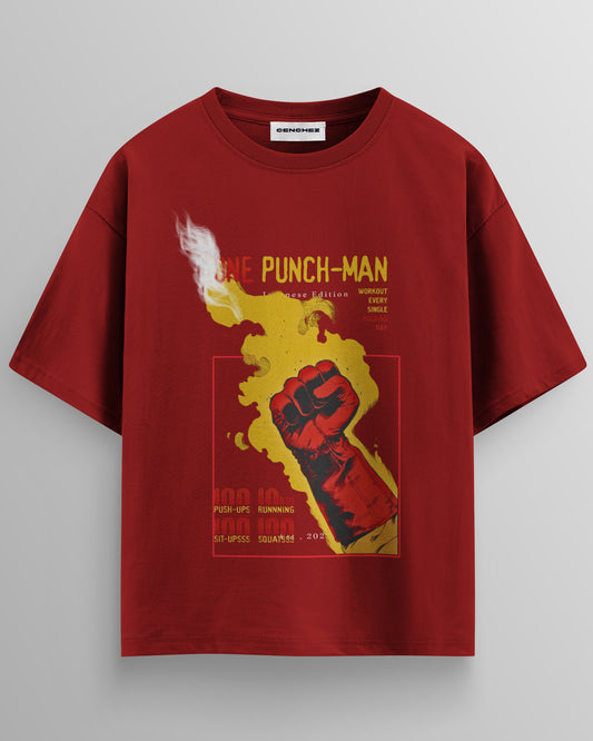 One Punch Man Workout – Unisex Oversize Tee