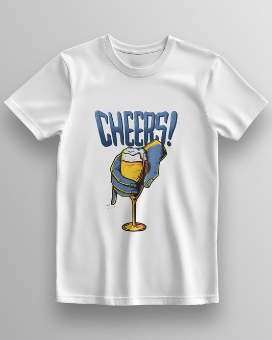 Cheers Beer Print  – Classic Unisex T-Shirt