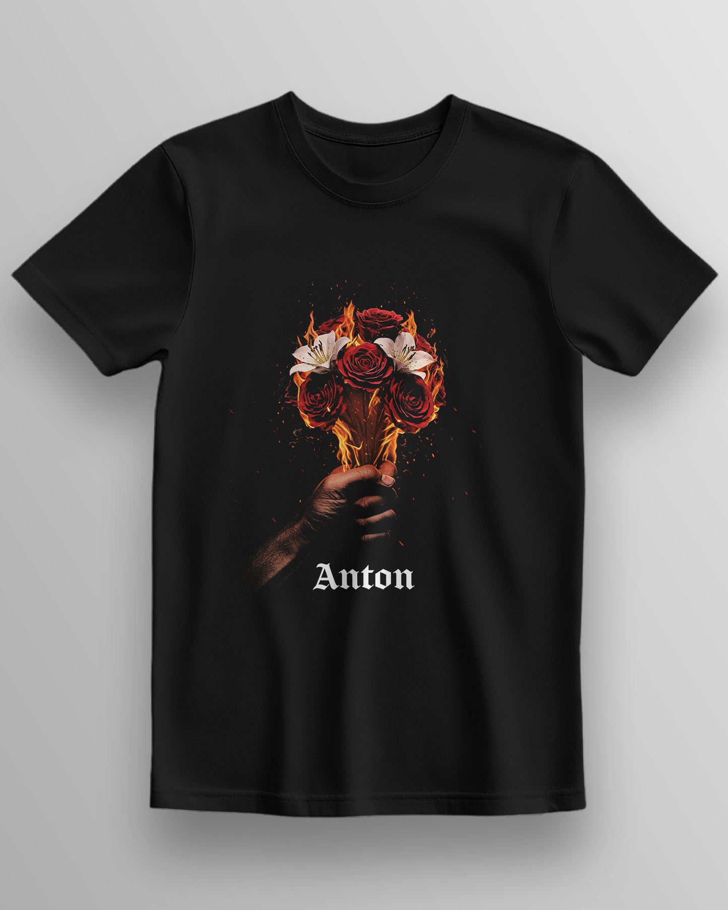 Gothic Rose Flame – Classic Unisex T-Shirt
