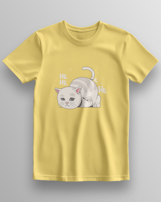 Cozy Cat “HU HU” – Classic Unisex T-Shirt