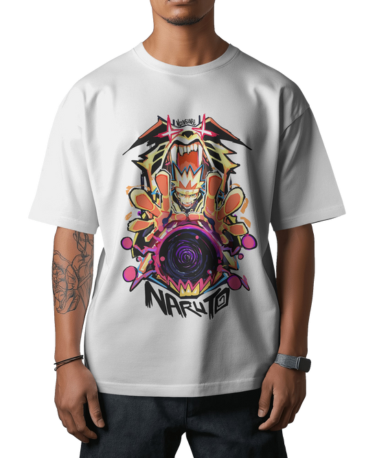 Naruto Kurama Mode Unisex Oversized Classic T-Shirt