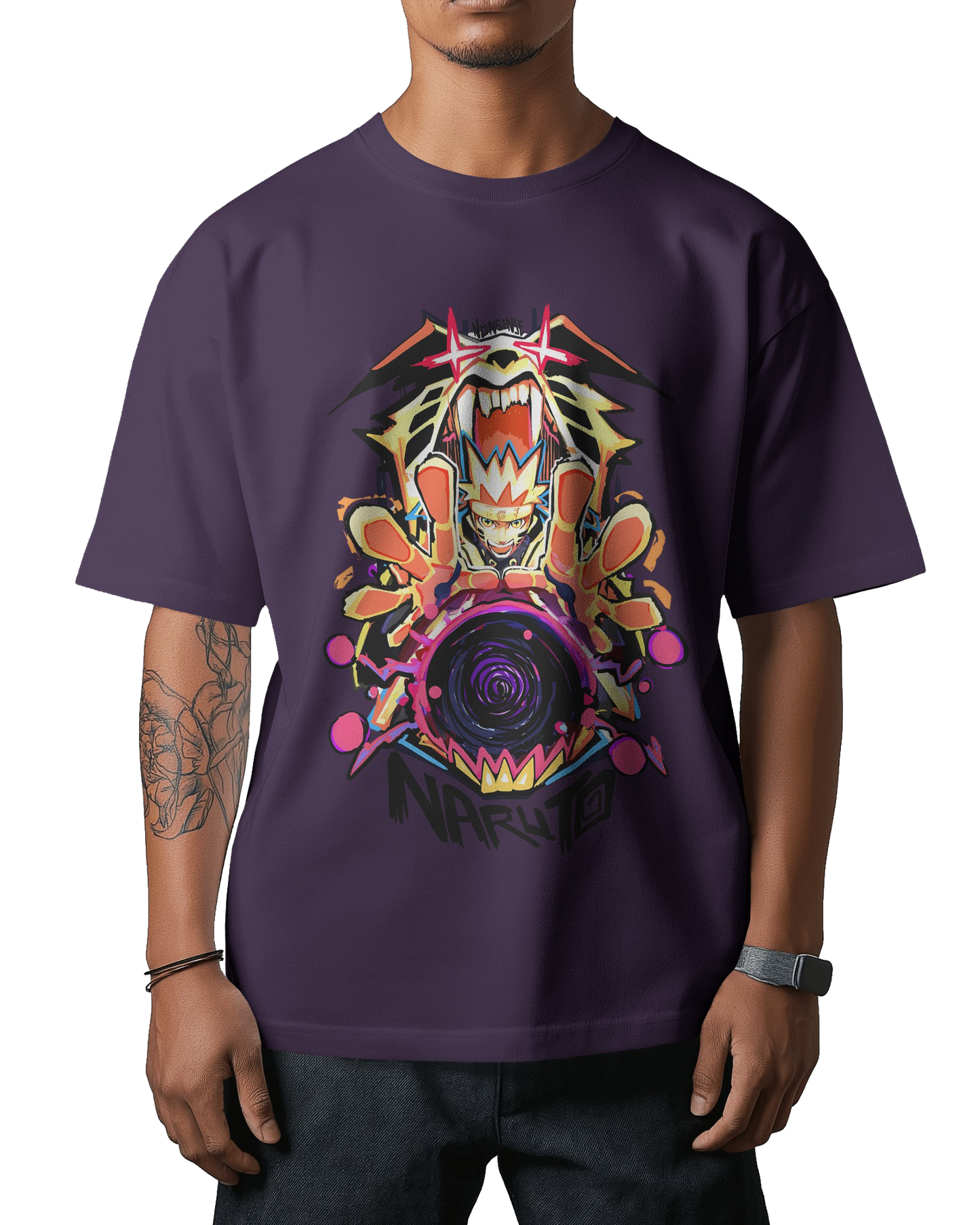 Naruto Kurama Mode Unisex Oversized Classic T-Shirt