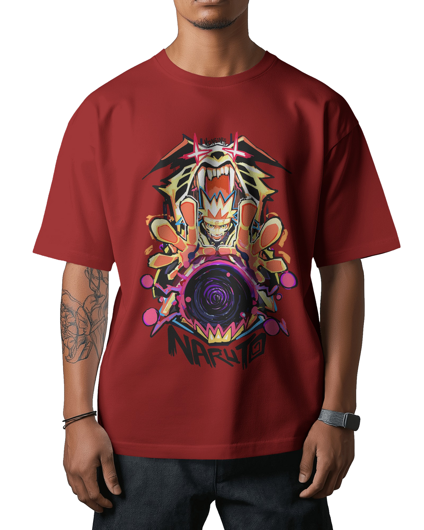 Naruto Kurama Mode Unisex Oversized Classic T-Shirt