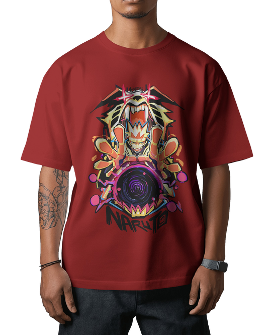 Naruto Kurama Mode Unisex Oversized Classic T-Shirt
