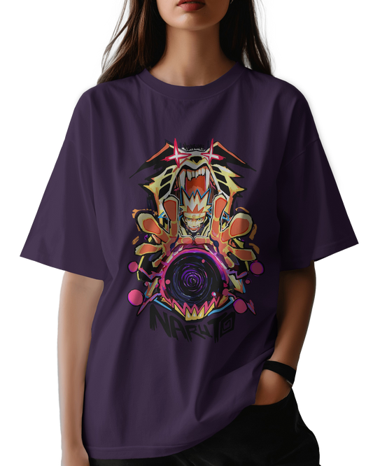 Naruto Kurama Mode Unisex Oversized Classic T-Shirt