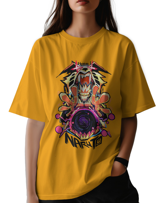 Naruto Kurama Mode Unisex Oversized Classic T-Shirt