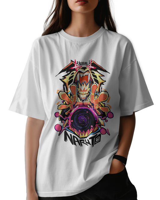 Naruto Kurama Mode Unisex Oversized Classic T-Shirt