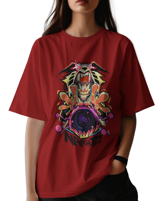 Naruto Kurama Mode Unisex Oversized Classic T-Shirt