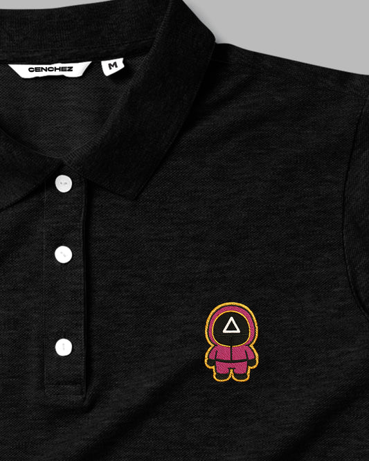 Squid Game Cute Gaurds - Polo Embroidered Unisex T-shirt (Triangle)