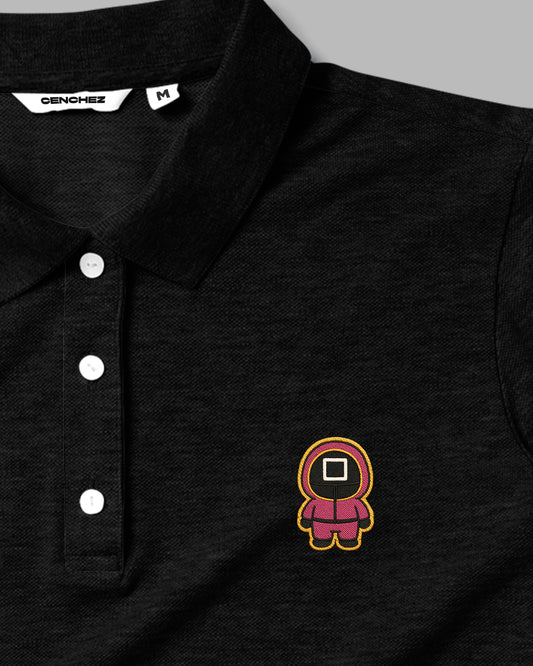 Squid Game Cute Gaurds - Polo Embroidered Unisex T-shirt  (square)