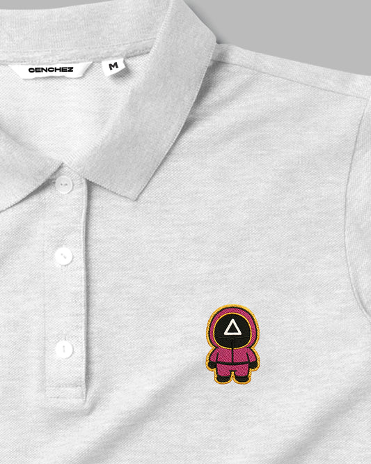 Squid Game Cute Gaurds - Polo Embroidered Unisex T-shirt (Triangle)