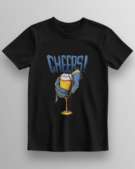 Cheers Beer Print  – Classic Unisex T-Shirt