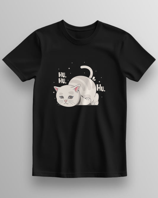 Cozy Cat “HU HU” – Classic Unisex T-Shirt