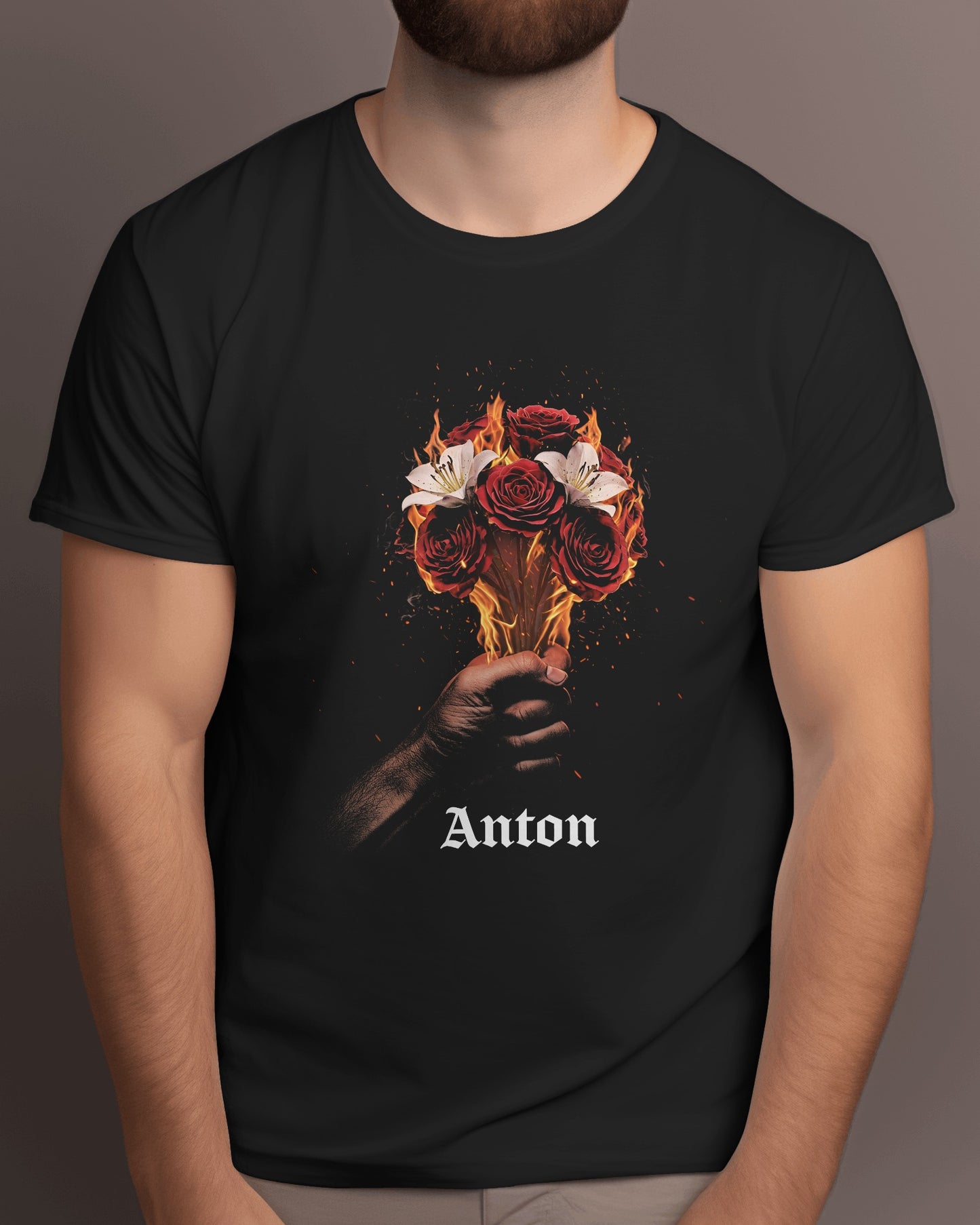 Gothic Rose Flame – Classic Unisex T-Shirt