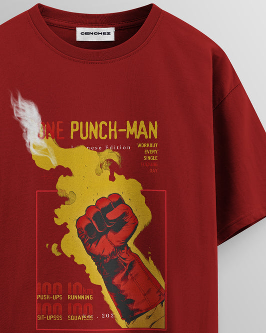 One Punch Man Workout – Unisex Oversize Tee