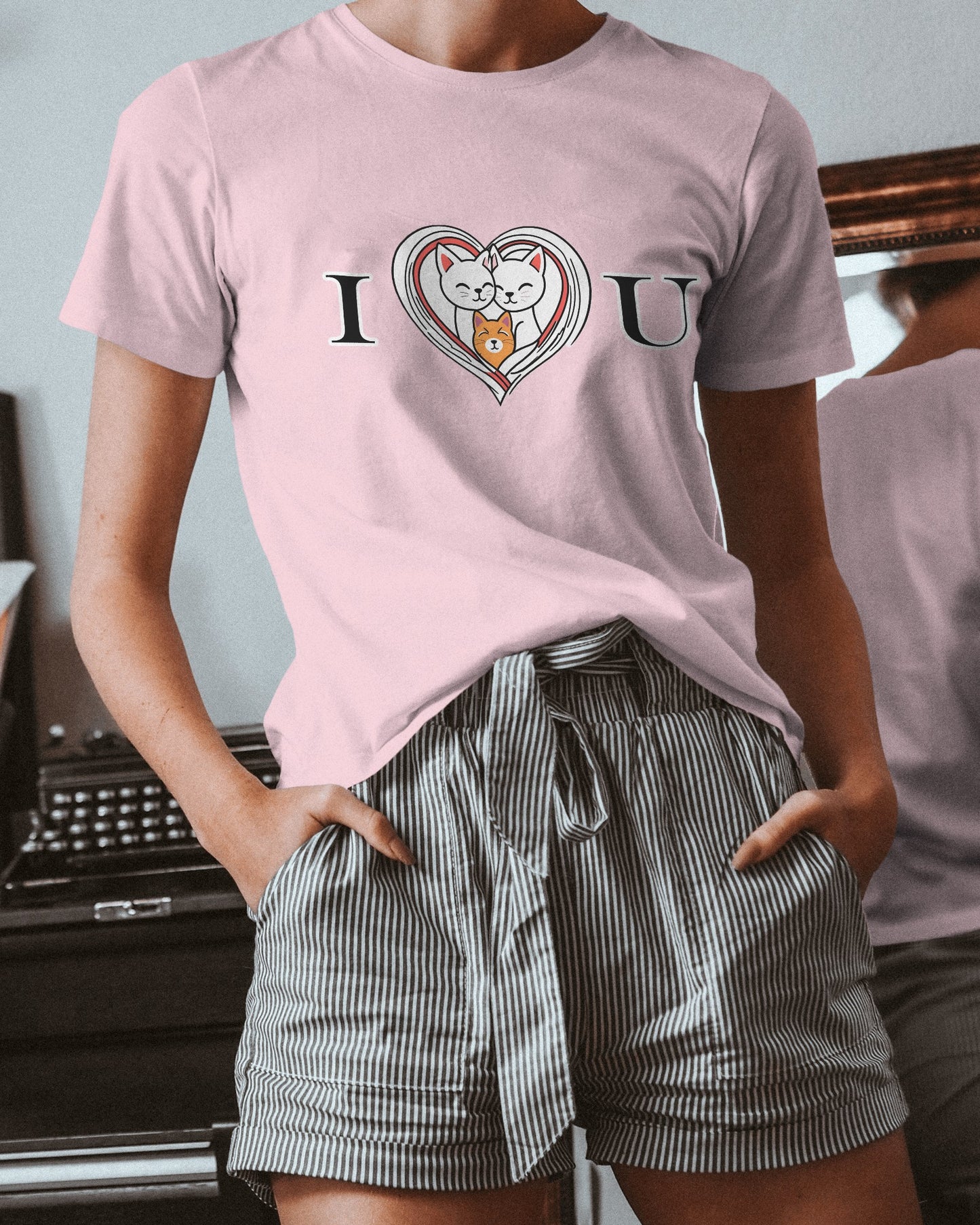 I ❤️ U Cat – Classic Unisex T-Shirt