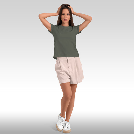 Unisex 100% Cotton Basic T-Shirt –Olive Green
