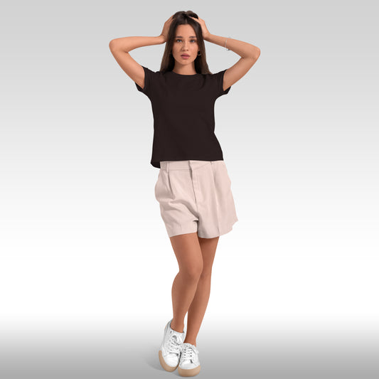 Unisex 100% Cotton Basic T-Shirt –Coffee Brown