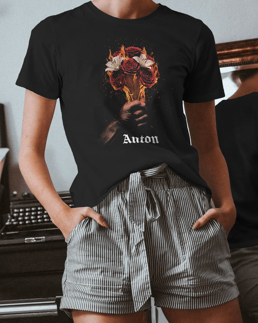 Gothic Rose Flame – Classic Unisex T-Shirt