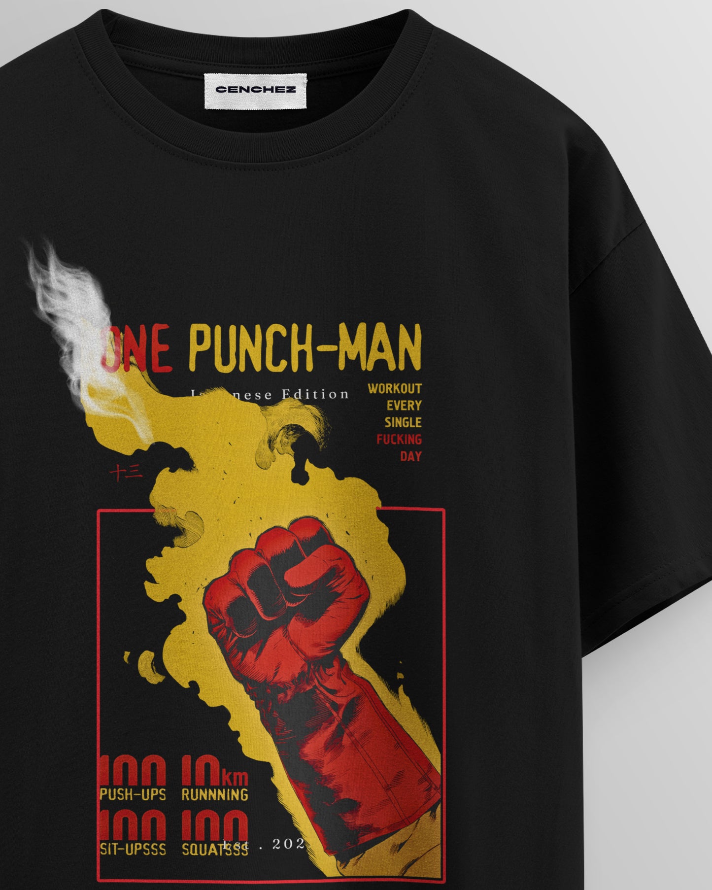 One Punch Man Workout – Unisex Oversize Tee