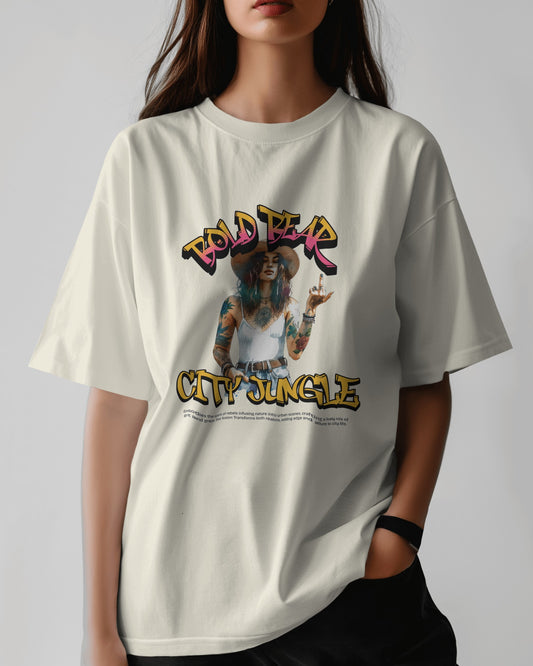 Bold Bear City Jungle – Unisex Oversize Tee