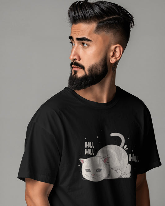Cozy Cat “HU HU” – Classic Unisex T-Shirt